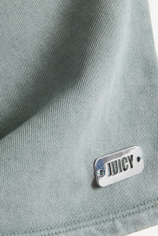 DUCK GREEN WASHED HALTERNECK TOP