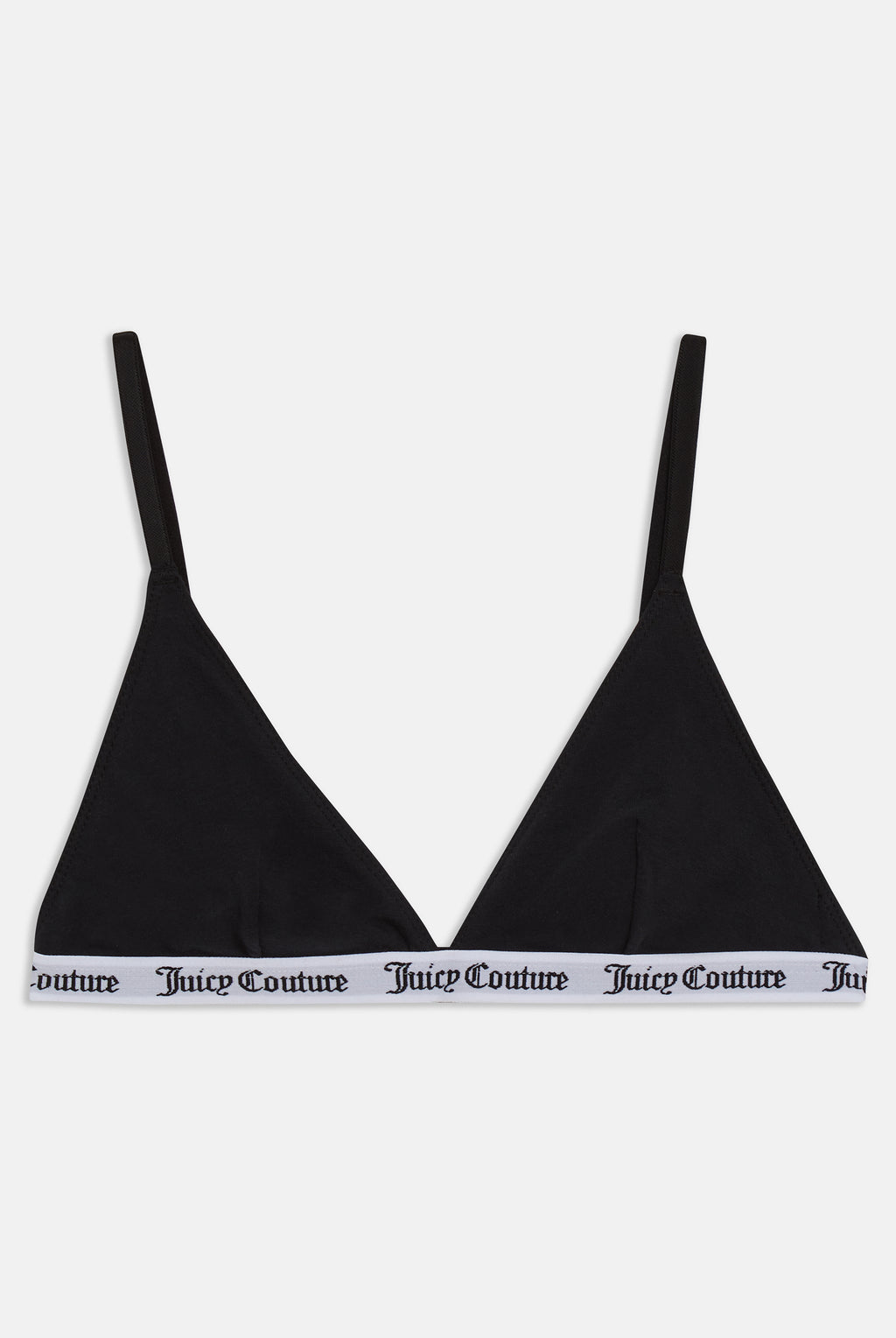 BLACK COTTON TRIANGLE BRA