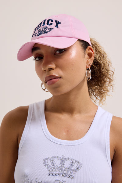 CHERRY BLOSSOM EMBROIDERED CREST CAP