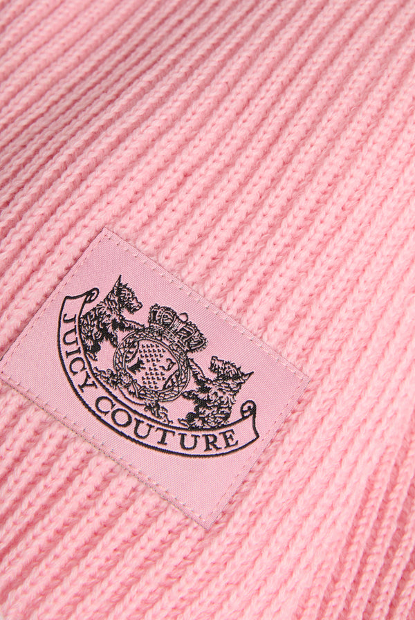 JUICY PINK CREST SCARF / BEANIE SET