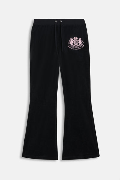 BLACK HERITAGE CREST LOW RISE PANT