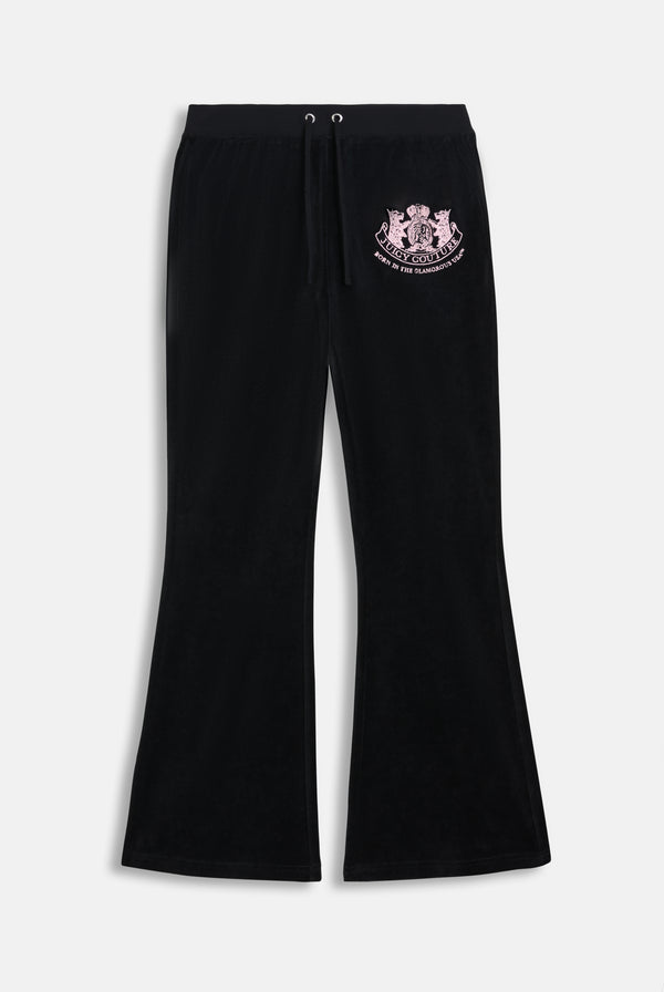 BLACK HERITAGE CREST LOW RISE PANT
