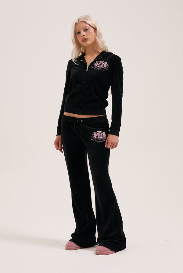 BLACK HERITAGE CREST LOW RISE PANT