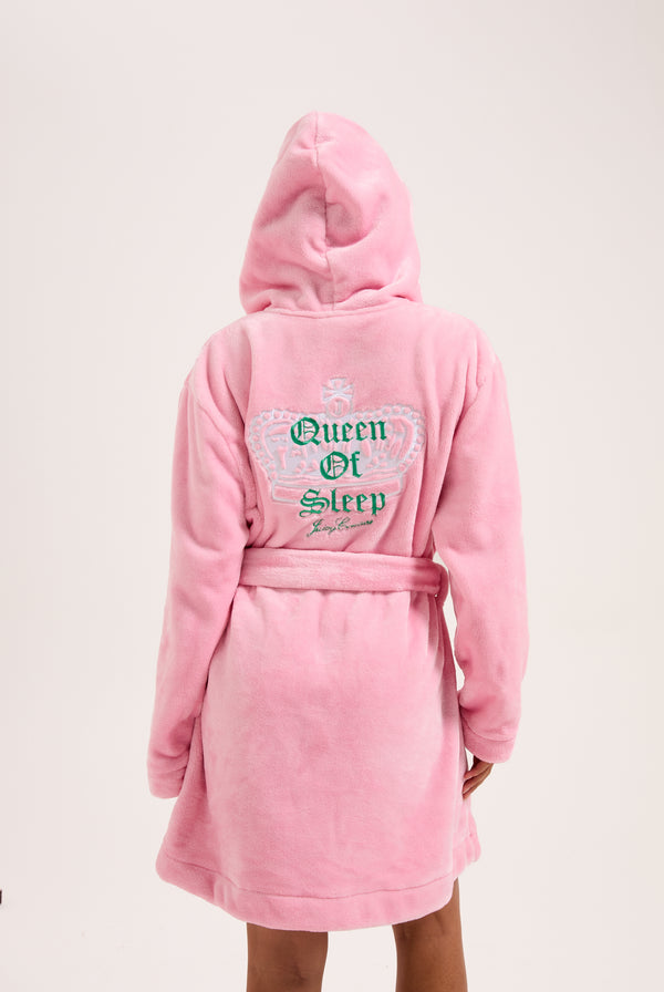 CROWN PLUSH HOODED ROBE