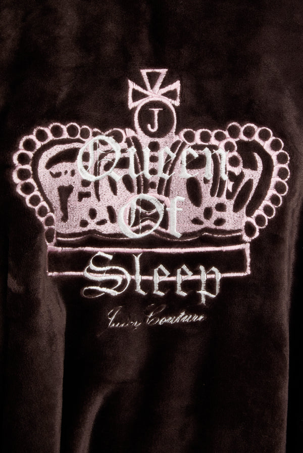 JAVA CROWN PLUSH HOODED ROBE
