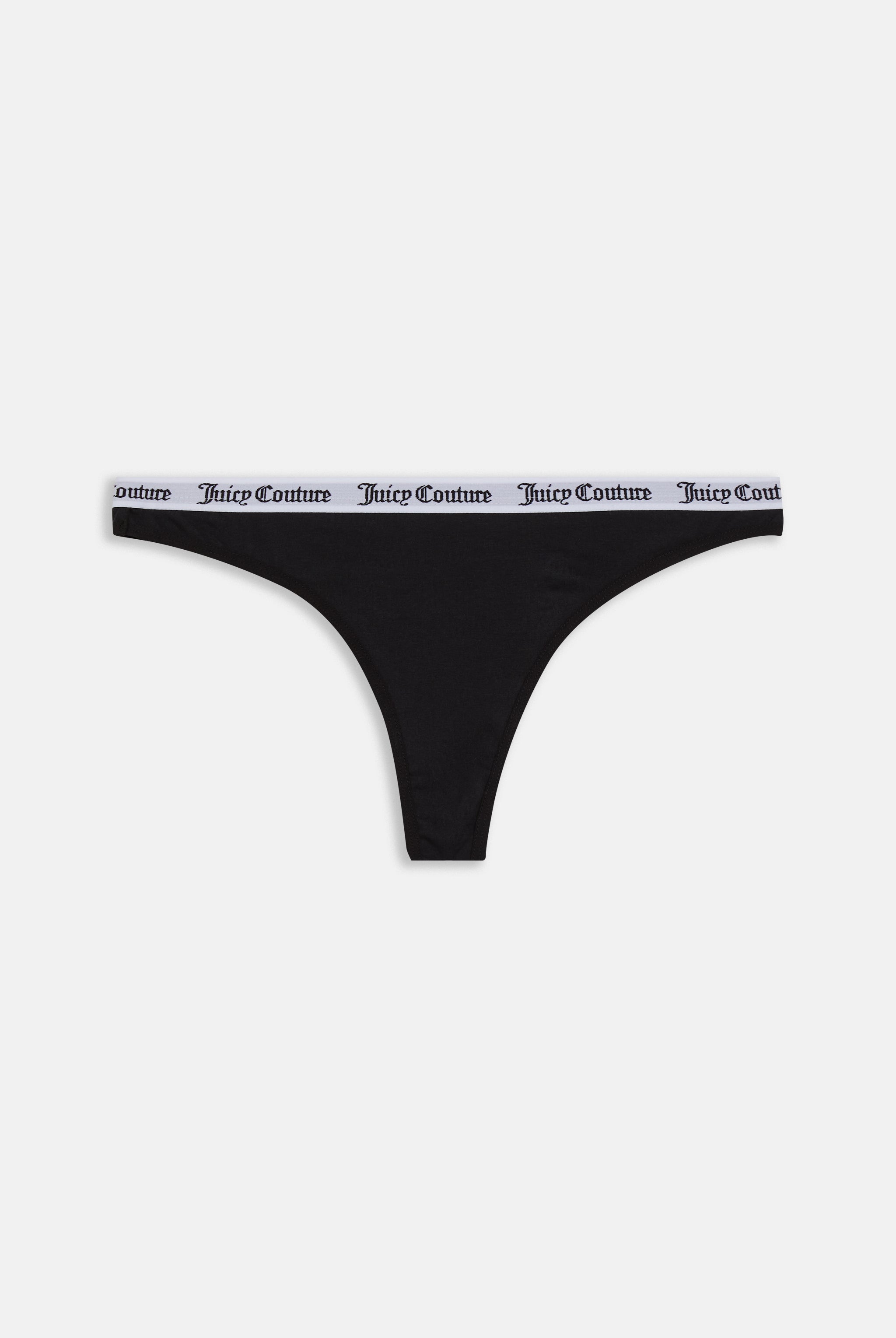 Black JUICY COUTURE Cotton Logo Thong - JD Sports Global