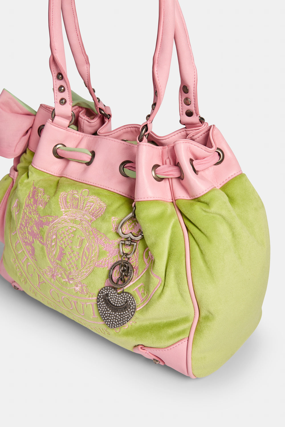 PISTACHIO GREEN PINK DAYDREAMER SHOPPER BAG