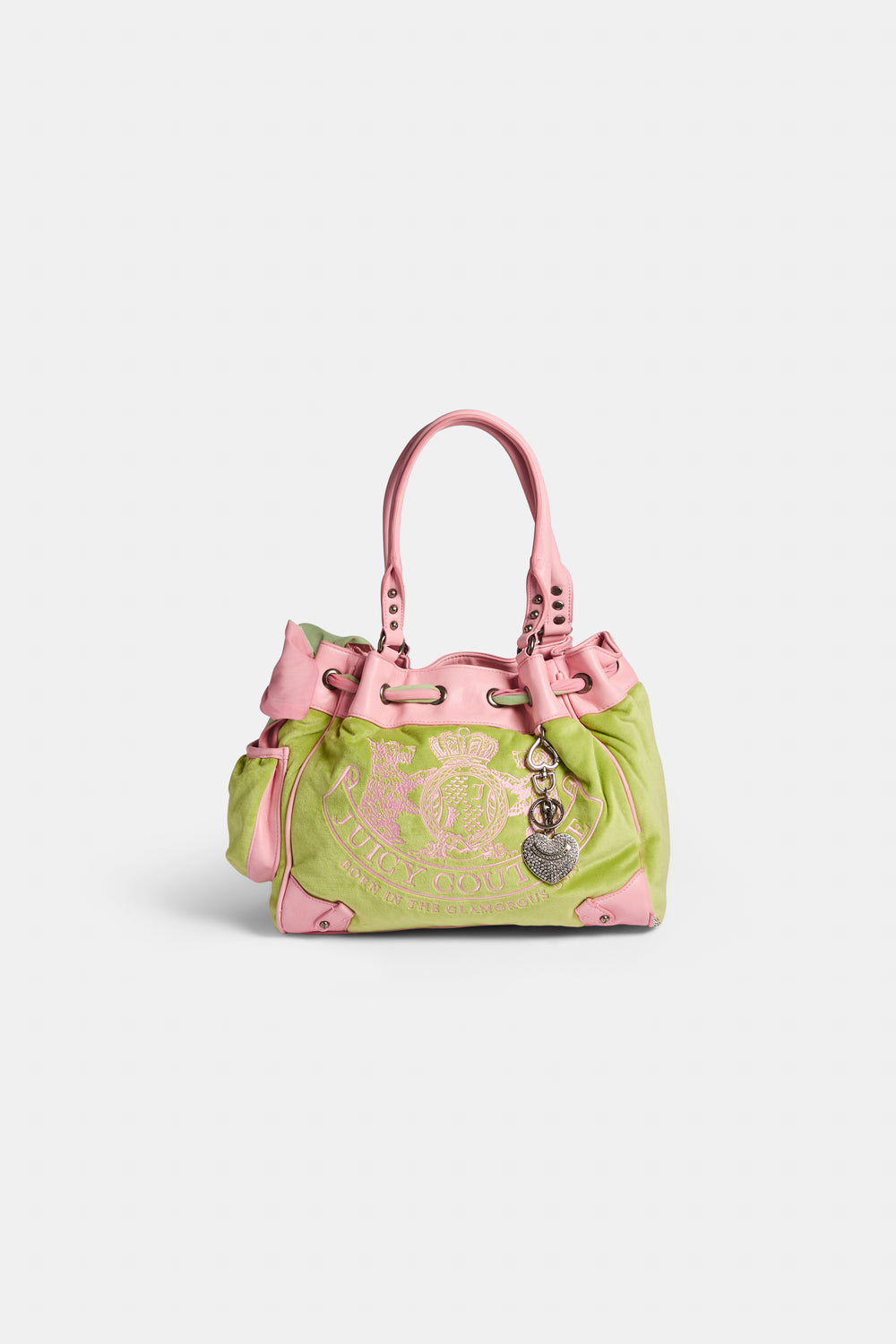 PISTACHIO GREEN PINK DAYDREAMER SHOPPER BAG