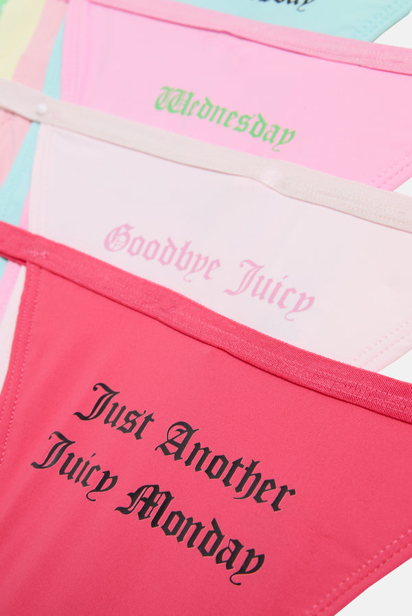 DAYS OF THE WEEK 7 PACK THONG
