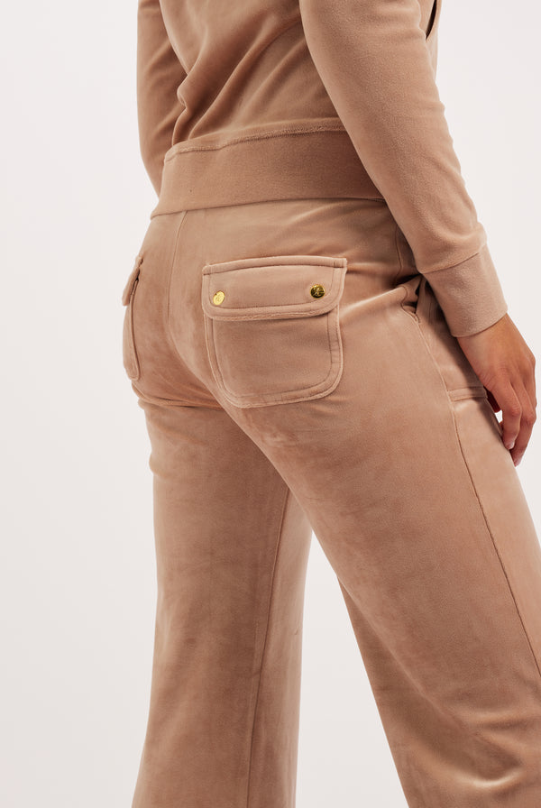 CARAMEL & GOLD CLASSIC VELOUR DEL RAY POCKETED BOTTOMS