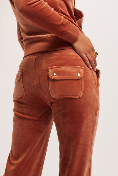 COPPER BROWN/ GOLD CLASSIC VELOUR DEL RAY POCKETED BOTTOMS