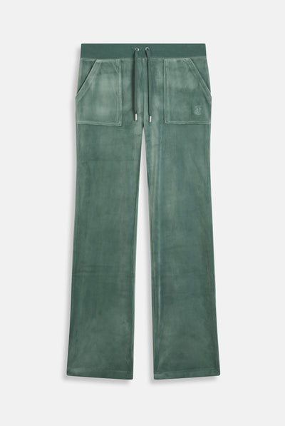 DUCK GREEN CLASSIC VELOUR DEL RAY POCKETED BOTTOMS