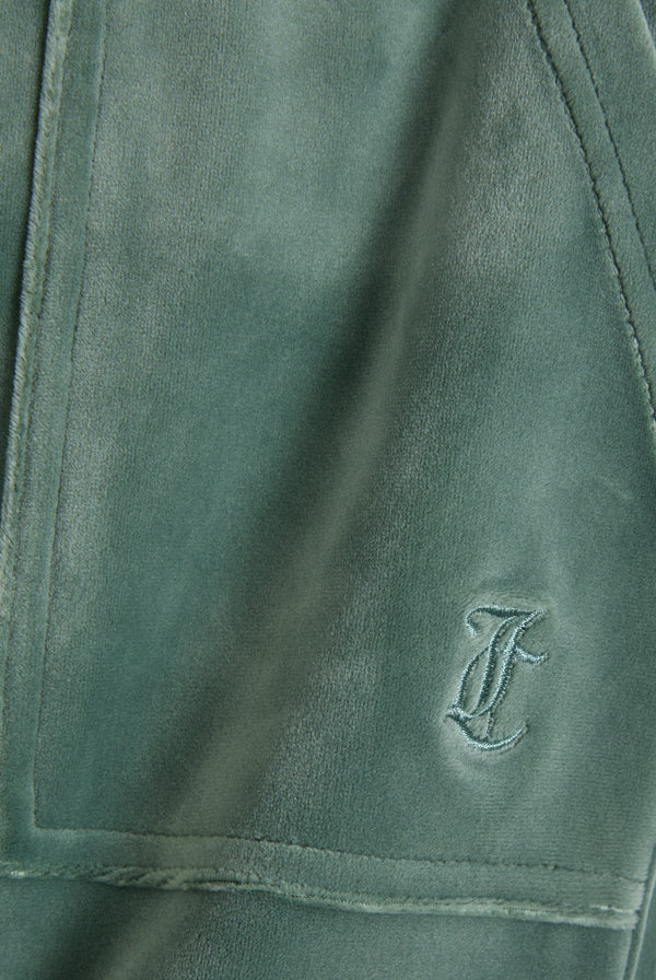 DUCK GREEN CLASSIC VELOUR DEL RAY POCKETED BOTTOMS