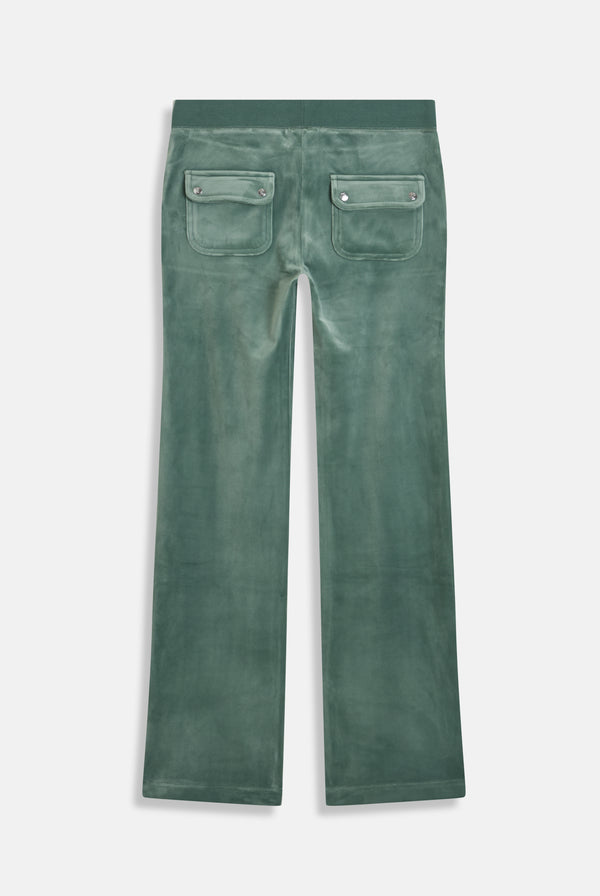 DUCK GREEN CLASSIC VELOUR DEL RAY POCKETED BOTTOMS