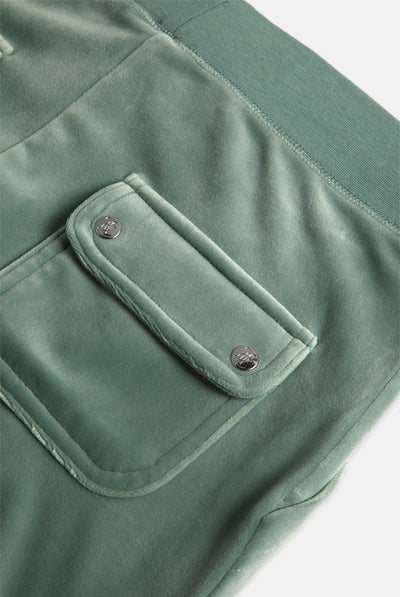 CHINOIS GREEN CLASSIC VELOUR DEL RAY POCKETED BOTTOMS