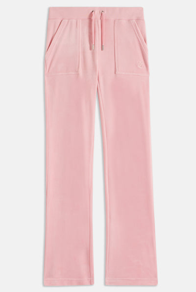 JUICY PINK CLASSIC VELOUR DEL RAY POCKETED BOTTOMS