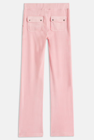 CANDY PINK CLASSIC VELOUR DEL RAY POCKETED BOTTOMS