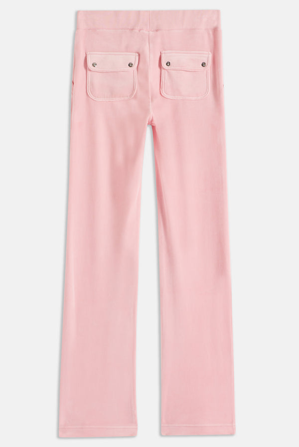 JUICY PINK CLASSIC VELOUR DEL RAY POCKETED BOTTOMS