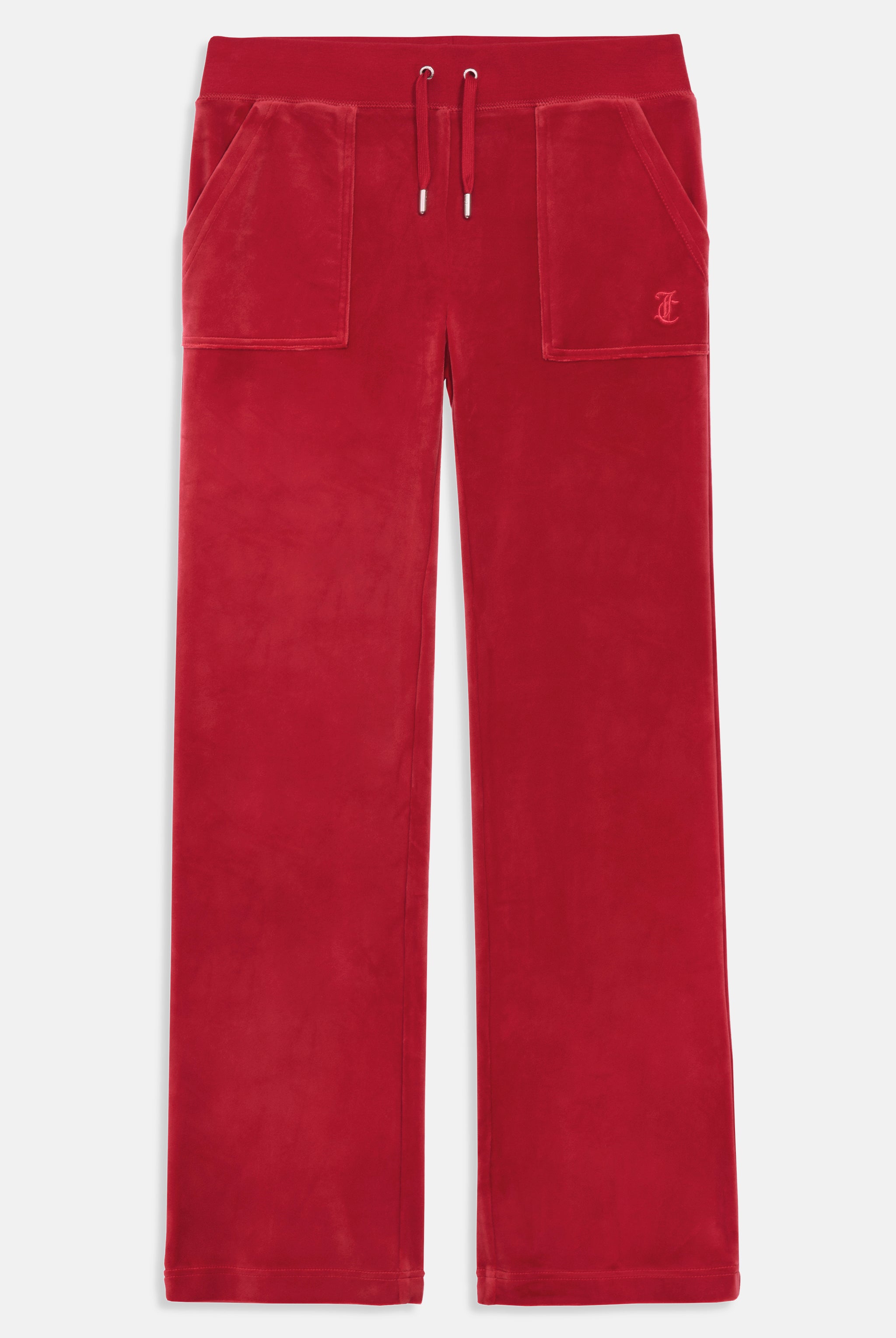 ASTOR RED CLASSIC VELOUR DEL RAY POCKETED BOTTOMS Juicy Couture UK