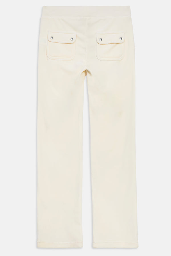 CREAM CLASSIC VELOUR DEL RAY POCKETED BOTTOMS