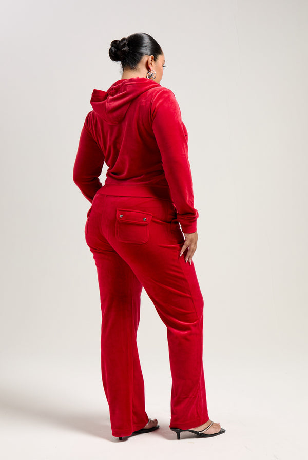 ASTOR RED CLASSIC VELOUR ROBERTSON HOODIE