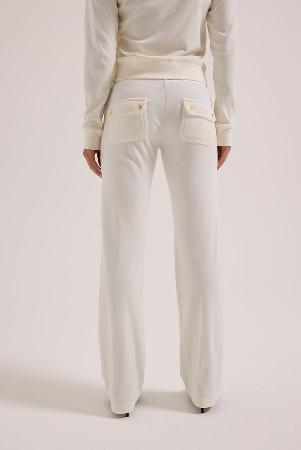 CREAM/ GOLD CLASSIC VELOUR DEL RAY POCKETED BOTTOMS