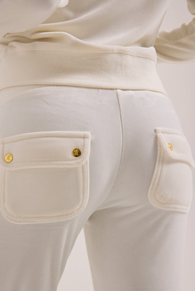 CREAM/ GOLD CLASSIC VELOUR DEL RAY POCKETED BOTTOMS