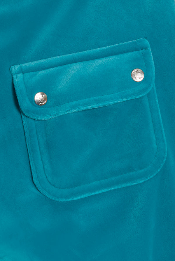 BISQUEY BLUE CLASSIC VELOUR DEL RAY POCKETED BOTTOMS