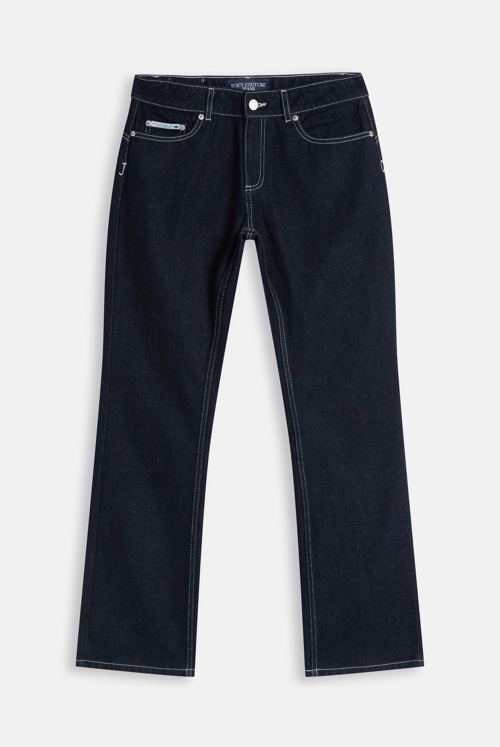 Indigo Denim Dog Crest Bootcut Jeans