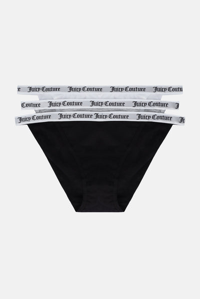 MULTI PACK OF 3 COTTON BRANDED WAISTBAND BRIEFS
