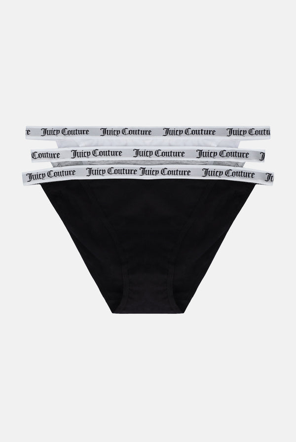 MULTI PACK OF 3 COTTON BRANDED WAISTBAND BRIEFS