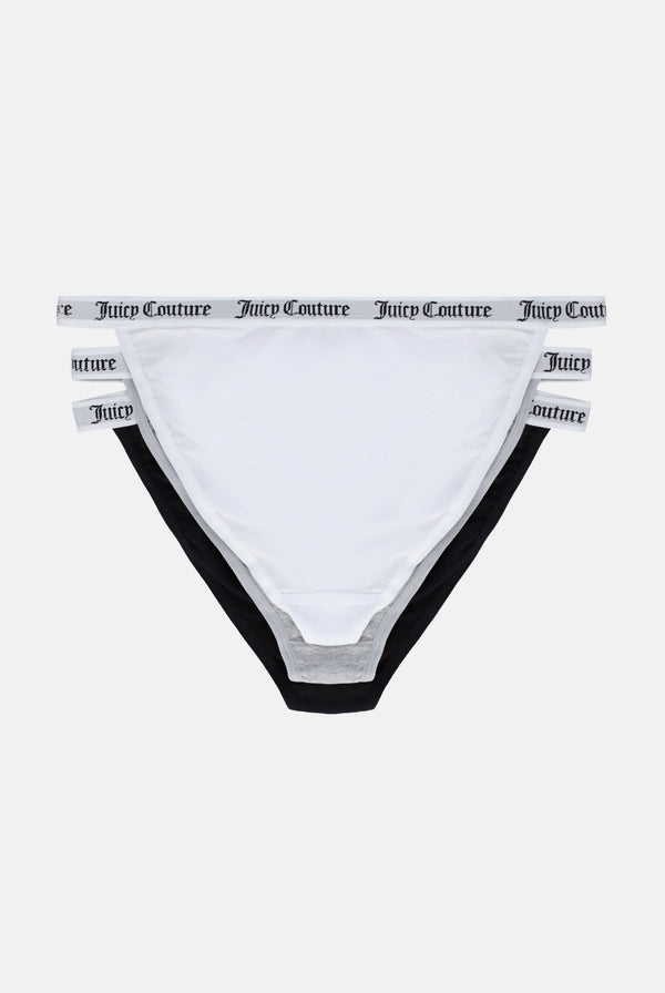 MULTI PACK OF 3 COTTON BRANDED WAISTBAND BRIEFS