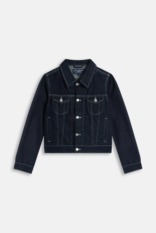 Indigo Denim Dog Crest Jacket
