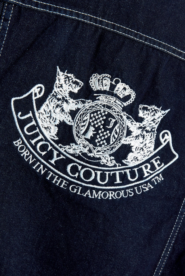 Indigo Denim Dog Crest Jacket