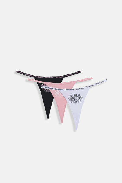 MULTI PACK OF 3 CREST MICROFIBRE THONGS