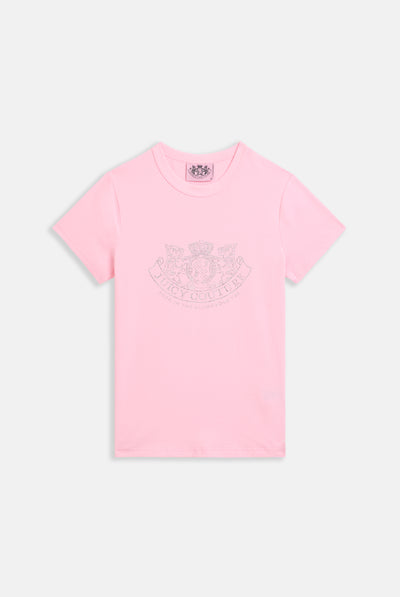 ALMOND BLOSSOM DOG CREST DIAMANTE  TSHIRT