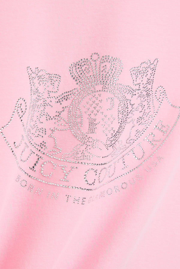ALMOND BLOSSOM DOG CREST DIAMANTE  TSHIRT