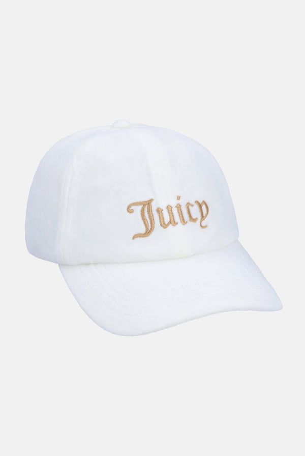 WHITE EMBROIDERED BASEBALL CAP