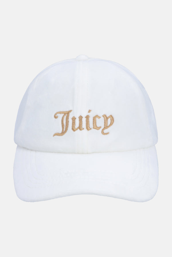 WHITE EMBROIDERED BASEBALL CAP