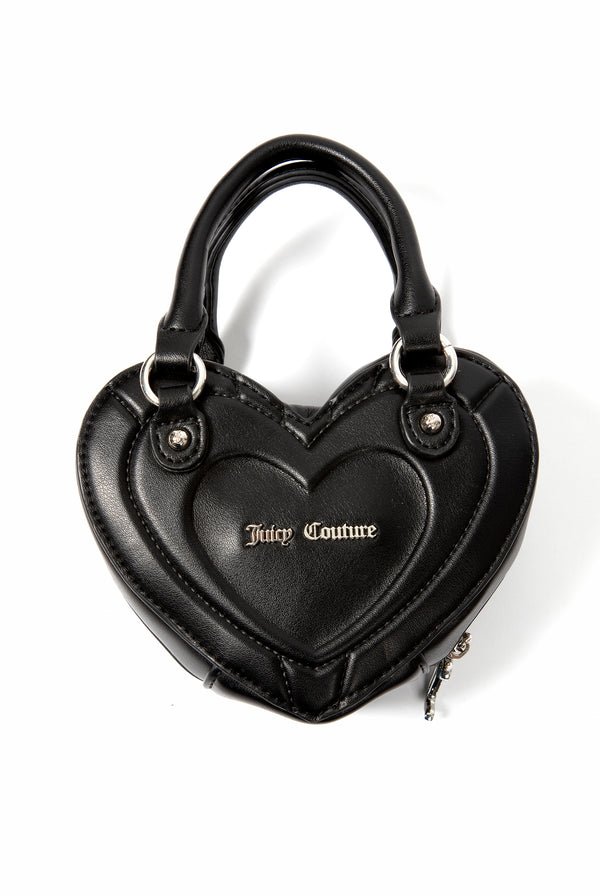 BLACK HEART PU BAG