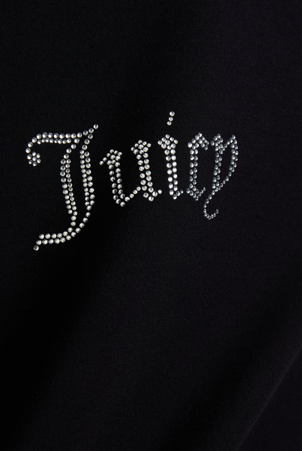 BLACK DIAMANTE LOGO FITTED TEE