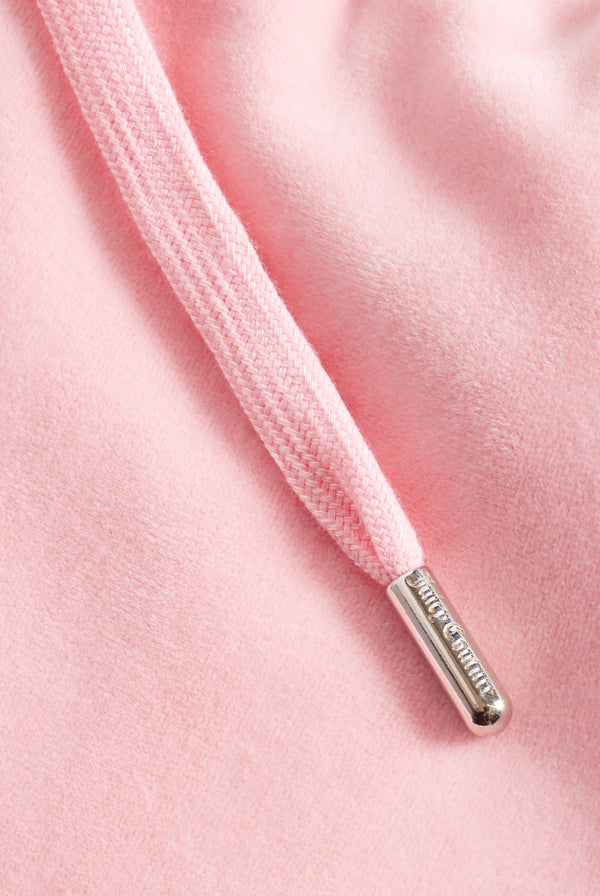CANDY PINK CLASSIC VELOUR TRACK SHORT