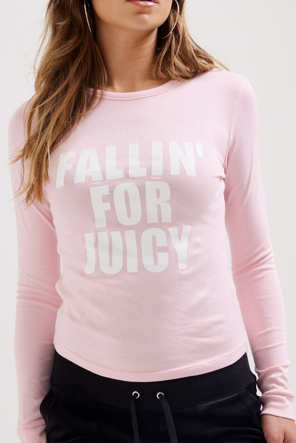 THE ICONS / ALMOND BLOSSOM 'FALLIN' FOR JUICY' LONG SLEEVE TEE