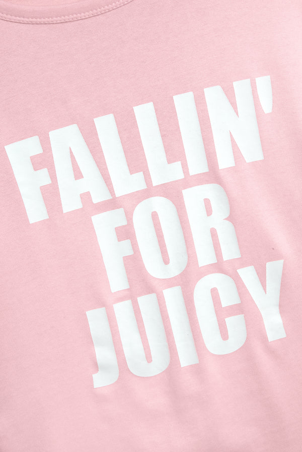 THE ICONS / ALMOND BLOSSOM 'FALLIN' FOR JUICY' LONG SLEEVE TEE