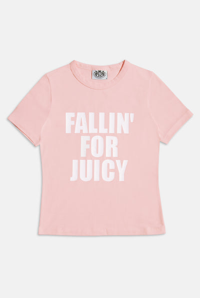 THE ICONS |  ALMOND BLOSSOM 'FALLIN FOR JUICY' SHORT SLEEVE TEE