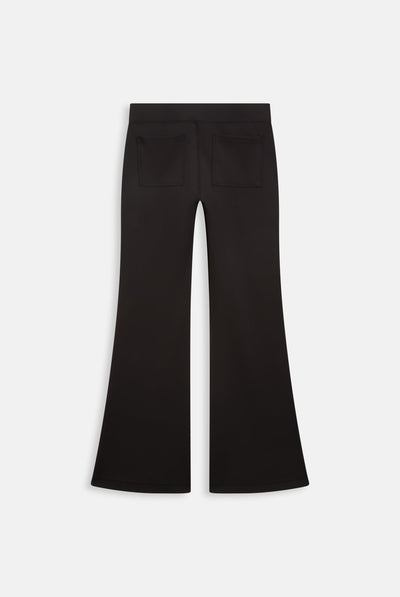 BLACK PEACHED ACTIVE LOW RISE PANTS