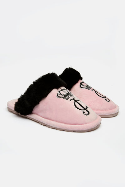 ALMOND BLOSSOM HERITAGE CROWN VELOUR SLIPPER