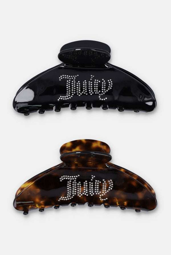 2 PACK DIAMANTE JUICY CLAW CLIPS