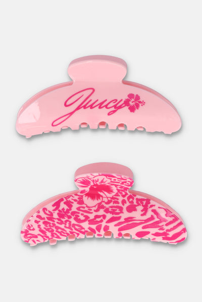 JUICY PINK 2 PACK CLAW CLIPS