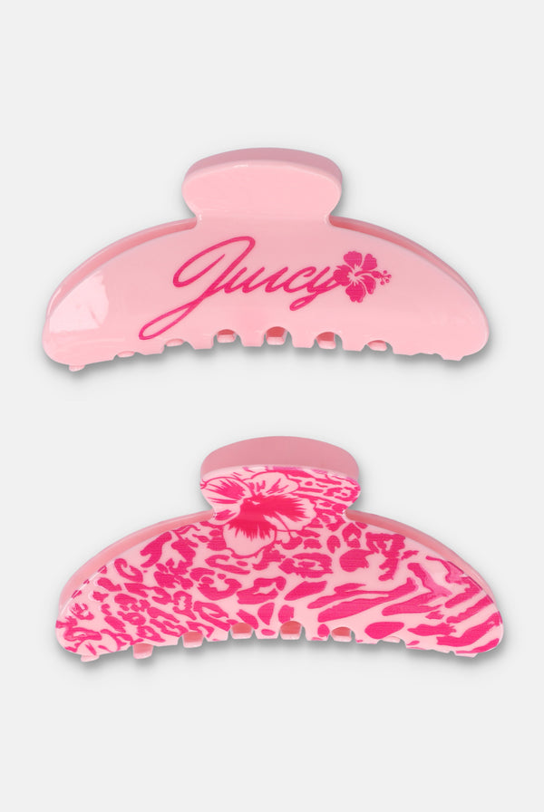 JUICY PINK 2 PACK CLAW CLIPS